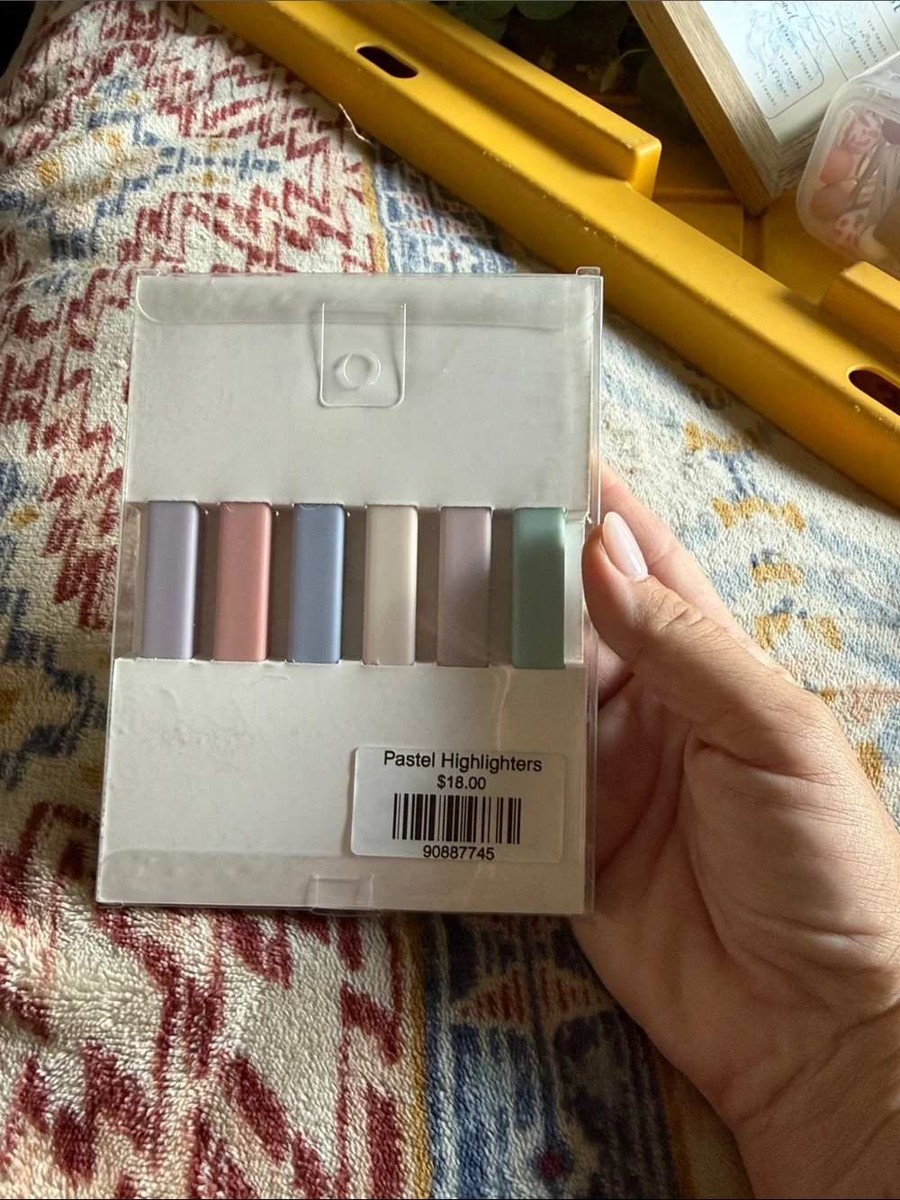 Muted Pastel Highlighter Set - 6 Pack (Mint, Cream, Blue, Pink, Lavender)